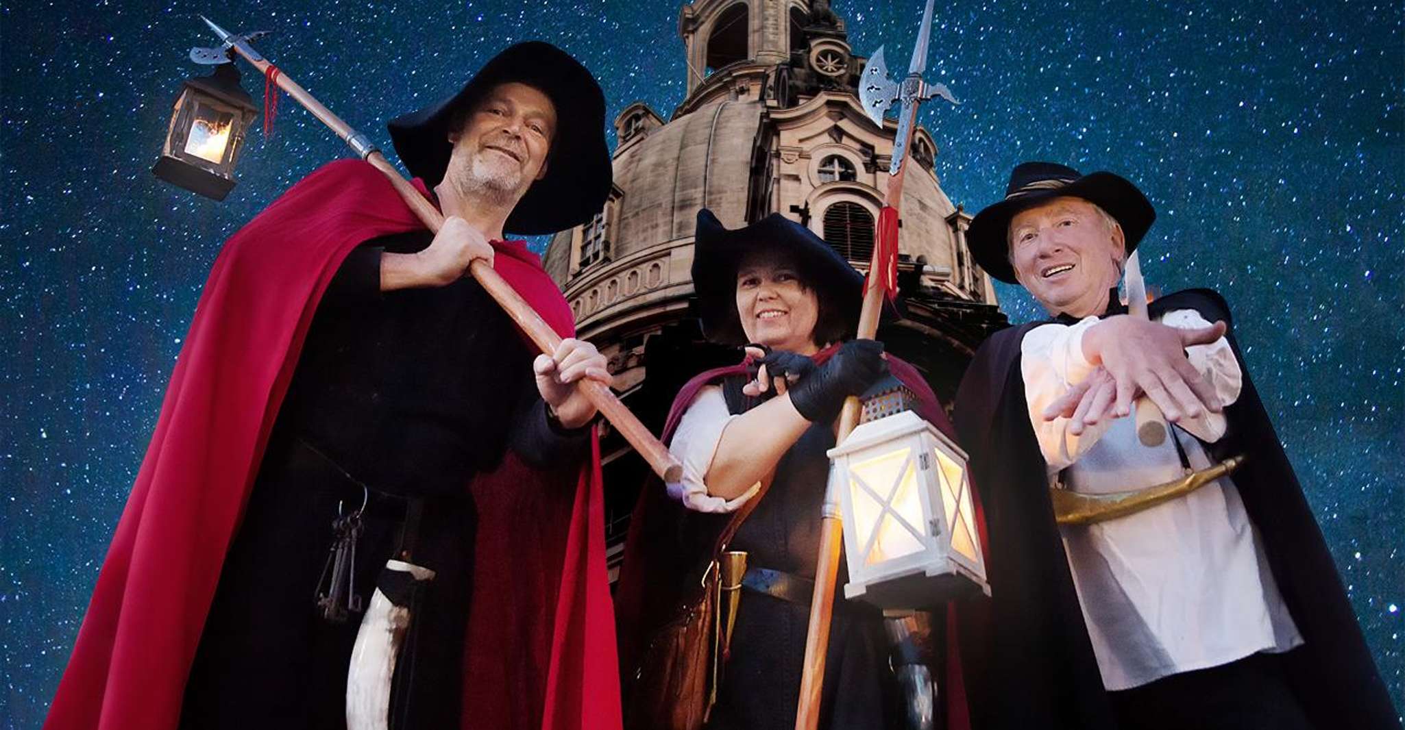 Dresda, The Original Night Watchman Tour in Lanterna Light - Hizvo