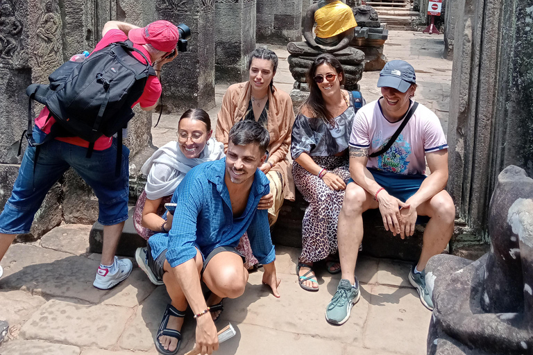 Siem Reap: Tur i liten grupp 1 dagstur på Angkor WatTur i liten grupp på franska