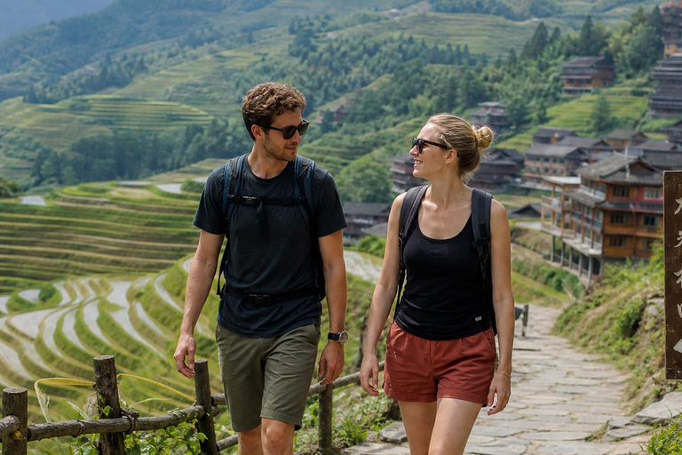 Guilin: Longji Hiking & Local Culture Experience Chinese-speaking driver service for all transfers.