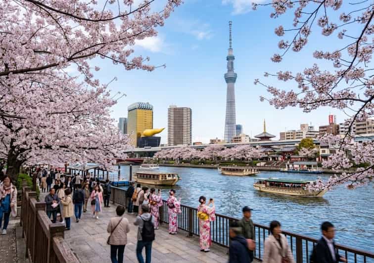 Tokyo: Pink Iconic Special Cherry Blossom Tokyo Day Tour
