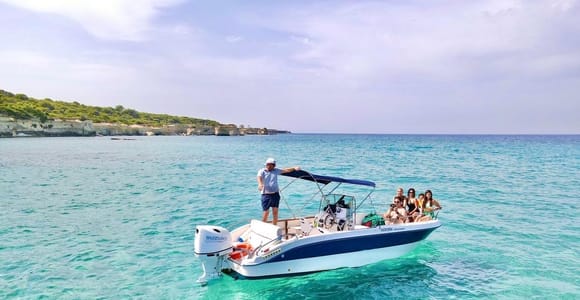 Boat Excursion from San Foca to Torre Sant&#39;Andrea Salento