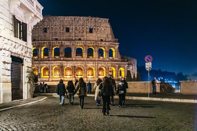 Rome : Visite à pied au clair de lune des principales attractions de la ville