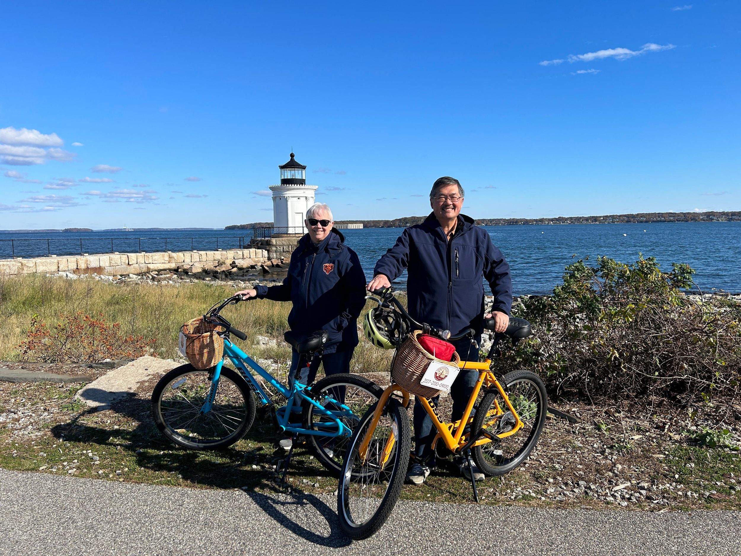 Maine Coastal Lighthouse:Zweistündige Fahrradtour