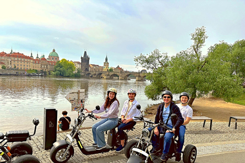 Prague: Heart of Prague Electric Tricycle Scooter Tour 30-Minute Lesser Quarter Tour with English-Speaking Guide