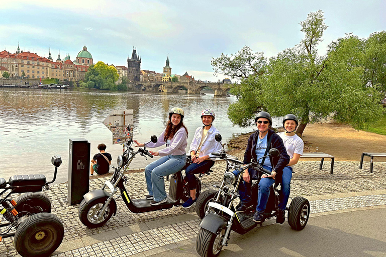 Prague: Heart of Prague Electric Tricycle Scooter Tour 30-Minute Lesser Quarter Tour with English-Speaking Guide