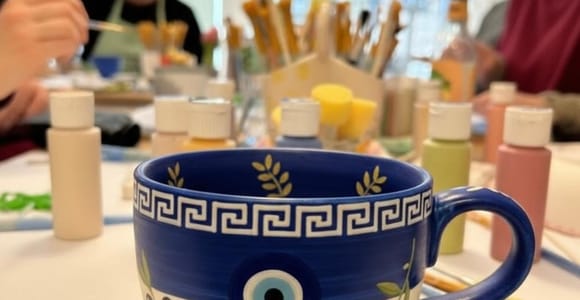 Thessaloniki: Sip & Paint on Canvas, Mug or Plate