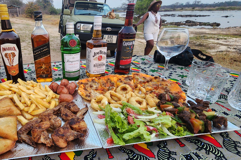 Livingstone :Sunset Game Drive and Rhino tracking With Drink