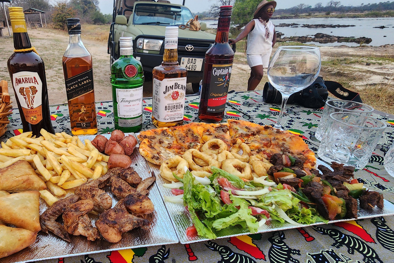 Livingstone :Sunset Game Drive and Rhino tracking With Drink