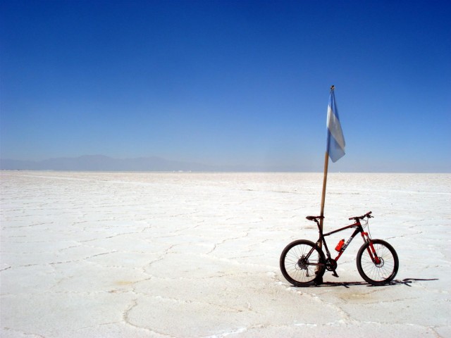 Visit Salinas grandes by bike with lunch in Jujuy, Argentina