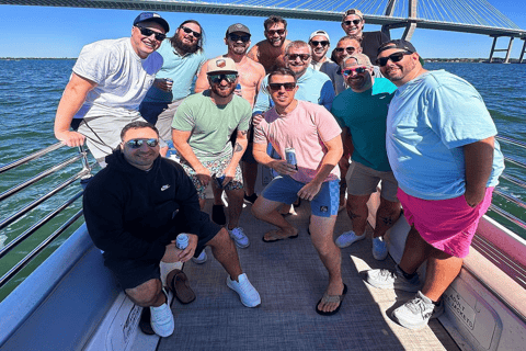 Charleston : Tour en bateau, croisière alcoolisée et commentée au coucher du soleil