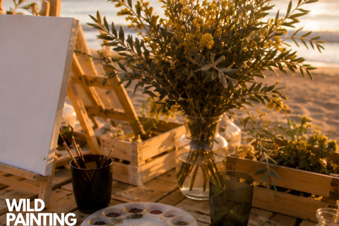 Sunset Beach Painting with Afro/RnB in Albufeira, Portugal