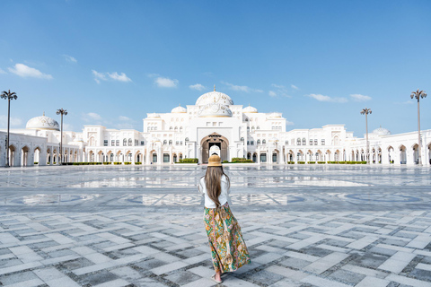 From Dubai: Abu Dhabi City Tour with Optional Lunch Abu Dhabi Tour with Qasr Al Watan Entry