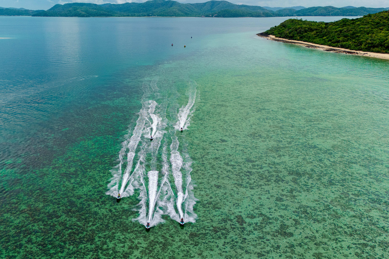 باتايا: جت سكي 3 جزيرة 4 ساعات من الإثارة المطلقة مع الغوص السطحيجولة لمدة نصف يوم في تجربة ركوب الدر