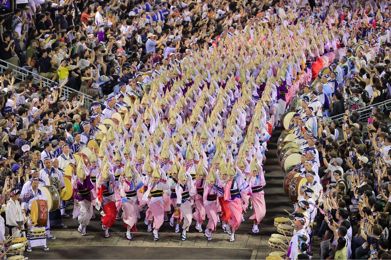 Osaka: World-Famous Naruto Whirlpools & Awa Odori Festival Plan A: Osaka Departure Awa Odori Premium Experience Package