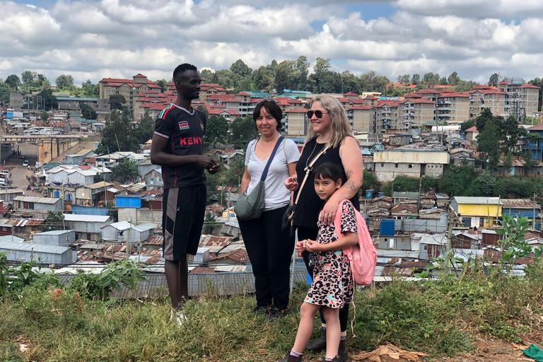 livlig stadsvandring i nairobi