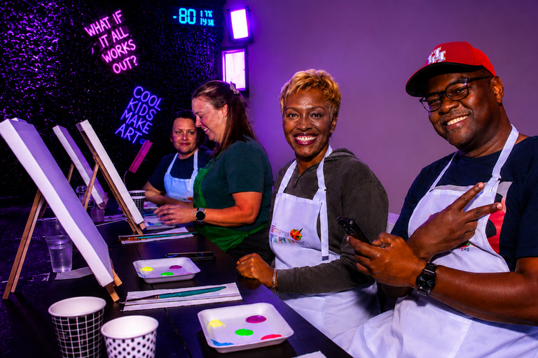 Houston: Sip & Paint Under Neon Lights