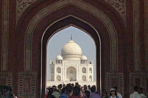 Desde Jaipur: Excursión del Taj Mahal y Agra a Delhi en el mismo día