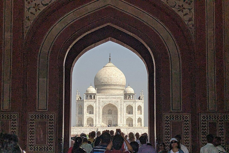 Da Delhi: Viaggio al Taj Mahal e Agra con possibilità di scendere a JaipurDa Delhi: Tour del Taj Mahal e di Agra in giornata con partenza da Delhi