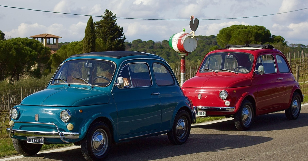 Buongiorno Fiat 500! Panoramische rondleiding op het Michelangelo-plein ...