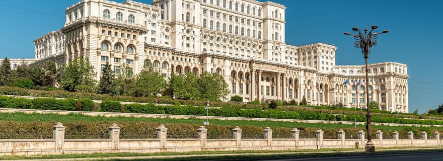 Visite en minibus de la maison de Ceausescu, du Parlement et du musée du village
