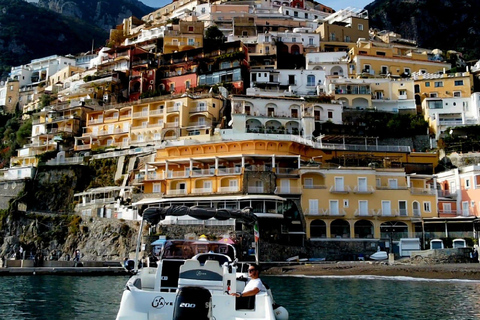 From Salerno: Boat Tour with Swim Stop and Visits to Amalfi and Positano Salerno: Cruise with a swim stop and Amalfi and Positano