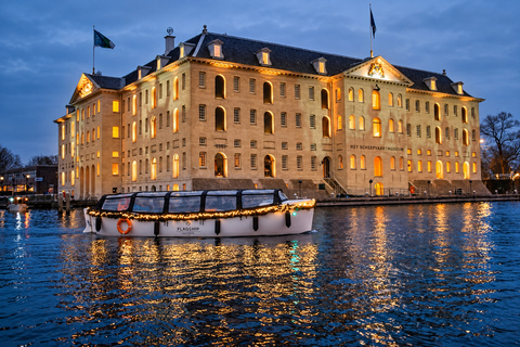 Amsterdam: German-Language Amsterdam Light Festival Cruise Amsterdam Light Festival German Canal Cruise NO DRINKS