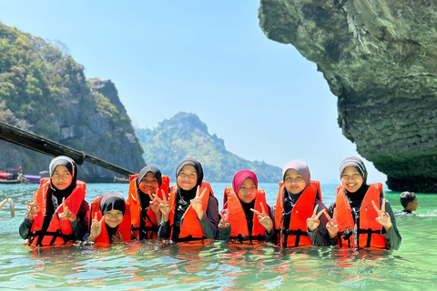 Krabi: 4 eilanden tour per longtail boot met lunch