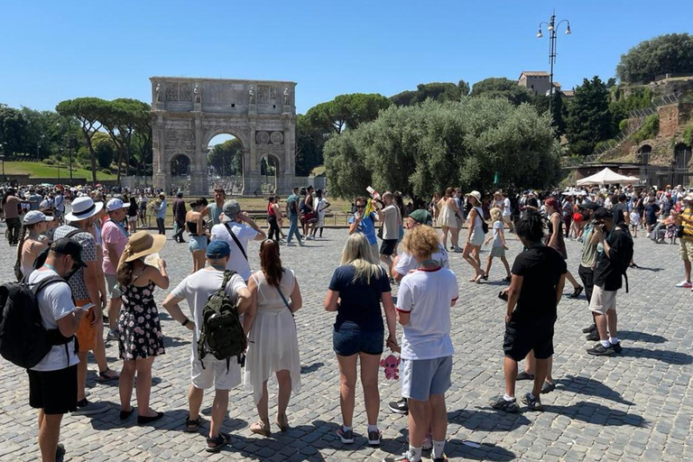 Rom: Colosseum, Forum Romanum &amp; Trajanus marknad exteriör rundturRom: Colosseum Colosseum, Forum Romanum och Trajans marknad - utvändig rundtur