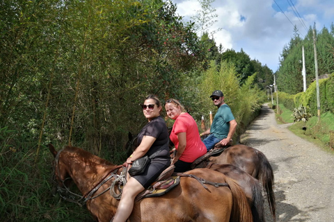 Reiten in den wunderschönen Bergen von Medellin