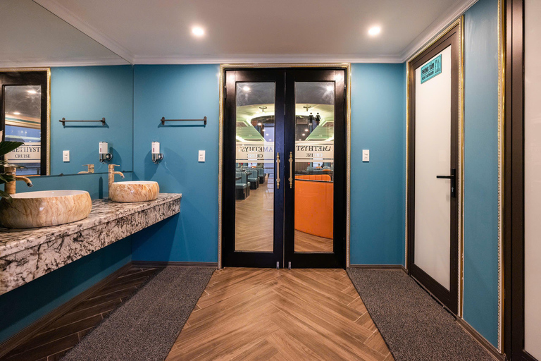 Hanói: Viagem de 1 dia à Baía de Ha Long - Cruzeiro de luxo AmethystCruzeiro de dia inteiro na Baía de Halong com Ametista (todos os destinos)