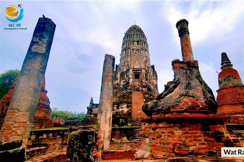 Ayutthaya 7 Temples Tour with Train, VIP Van, & Lunch