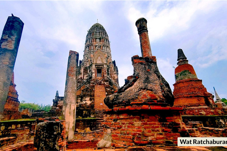 Ayutthaya 7 Temples Tour with Train, VIP Van, & Lunch