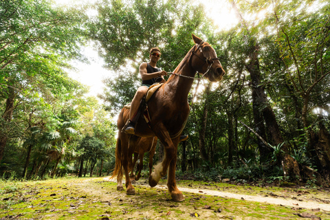 Horseback Riding & ATV Adventure with Ziplines & Cenote Horseback Riding & ATV Single
