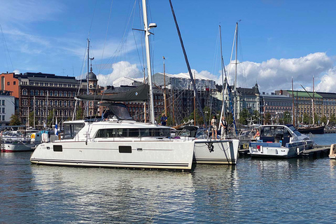 Helsinki: Private Catamaran Sailing in up to 15 pax