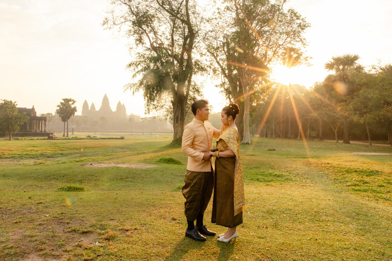 Siem Reap:Angkor Wat Photoshoot ❤️ Wedding birthday Angkor Wat: Wedding Anniversary Shooting