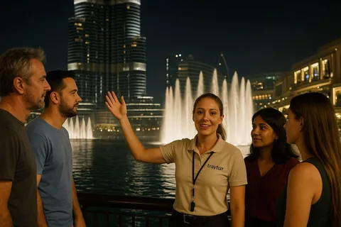 Dubai by Night met entree ticket voor Burj Khalifa