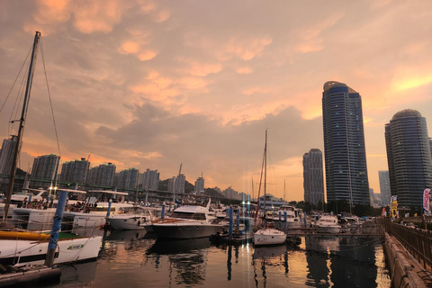 Tour serale di Busan: Yacht, montagna di HwangnyeongsanGuida turistica in lingua inglese