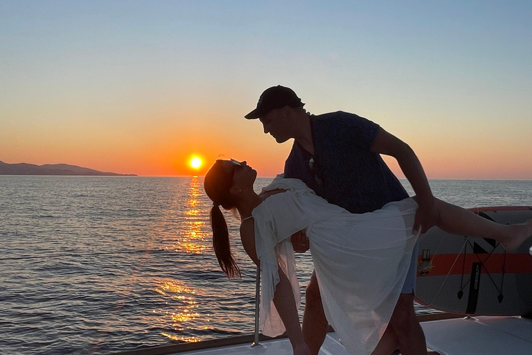 From Panormo: Sunset Cruise with Snacks and Drinks Sunset Cruise without Transfer