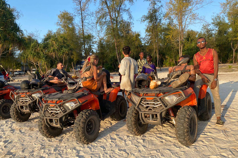 4h quad tours in Nungwi and Kendwa along coastal paths and through villages