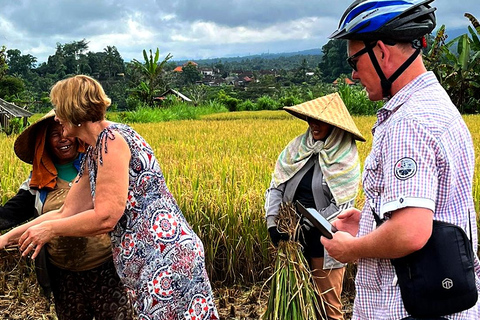 Bali : Atelier de joaillerie en argent de Sidemen et randonnée à véloAventure cycliste à Sidemen et chute d&#039;eau à Gembleng