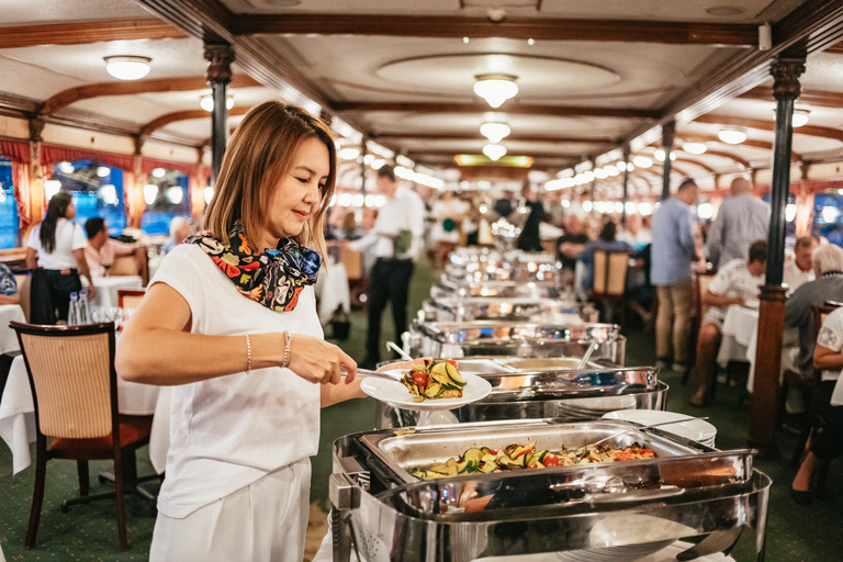 Budapest: Dinner-Bootsfahrt mit Live-MusikBootsfahrt mit Abendessen