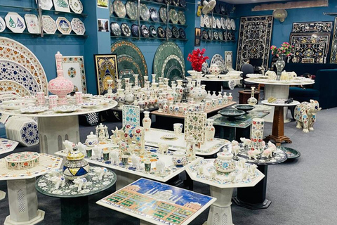 Agra Marble, Jewelry & Rug Shopping Tour with Guide Agra Shopping: Only Tour Guide