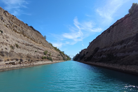 Corinth Canal Cruise, Epidaurus, and Nafplio Private Tour Canal views and photo stop, Mycenae, Epidaurus and Nafplio