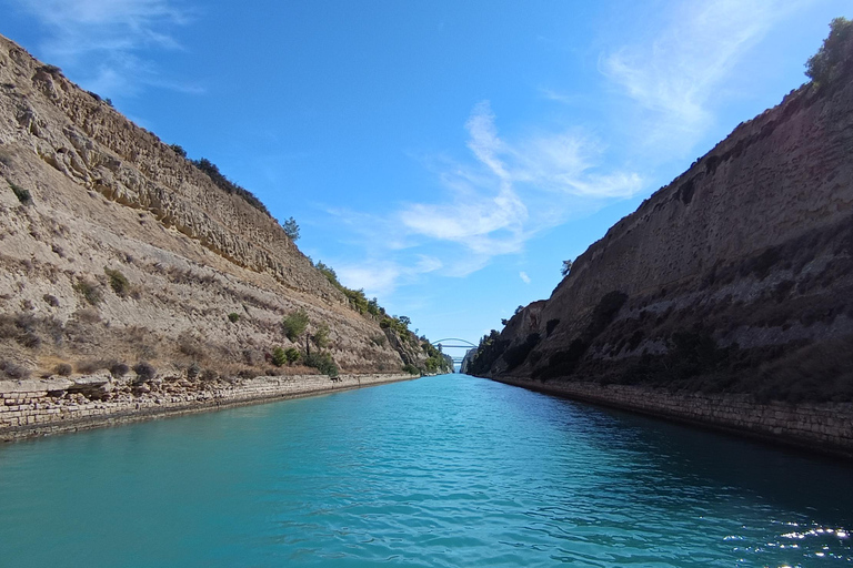 Corinth Canal Cruise, Epidaurus, and Nafplio Private Tour Canal views and photo stop, Mycenae, Epidaurus and Nafplio