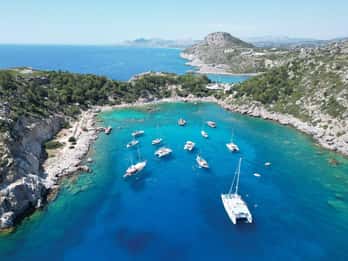 Faliraki: Båttur till Afandou-grottorna, Anthony Quinn & Ladiko