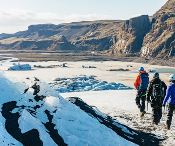 Från Reykjavik: Sydkusten & Glaciärvandring