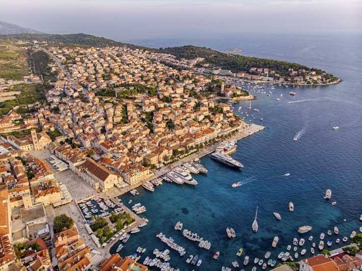 split full day catamaran cruise to hvar and pakleni islands