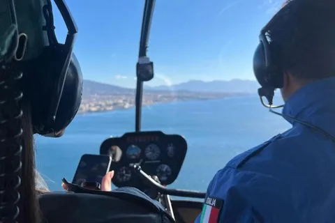 Nápoles e Pompeia: passeio de helicóptero
