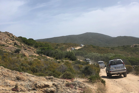 From Calvi: Agriate Guided Jeep Tour to Lotu and Saleccia