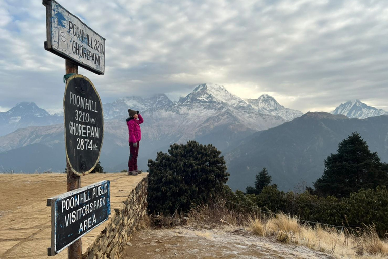 De Pokhara: 4 dias de caminhada em Ghorepani Poon Hill com guia